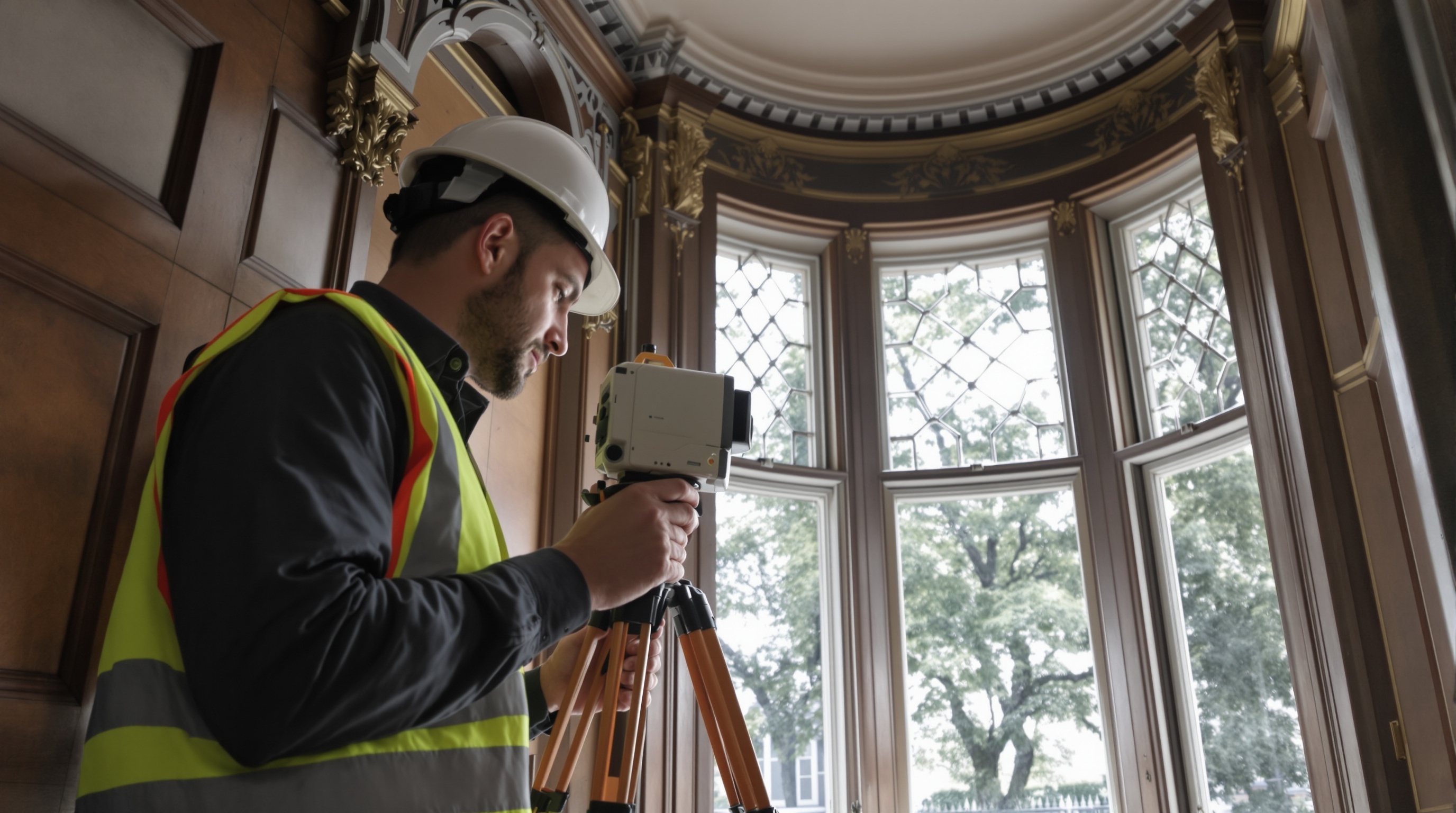 RICS chartered surveyor conducting building survey in Hampstead